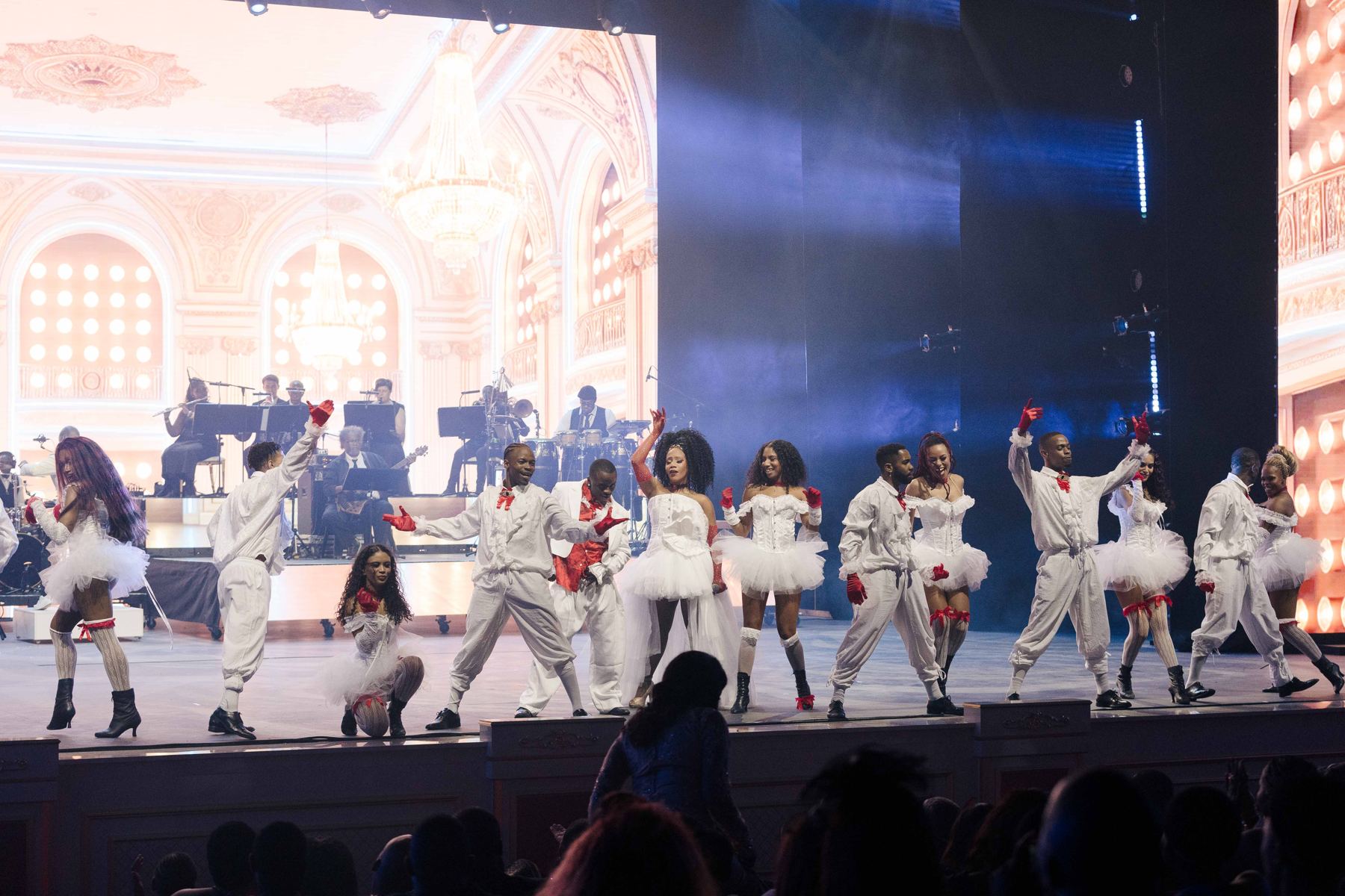Dance ensemble with live orchestra
